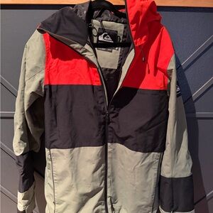 Quiksilver Red and Black Outdoor Jacket